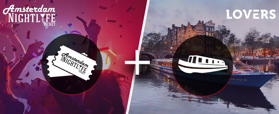 Amsterdam nachtleven en open vaart kanaal cruise ticket