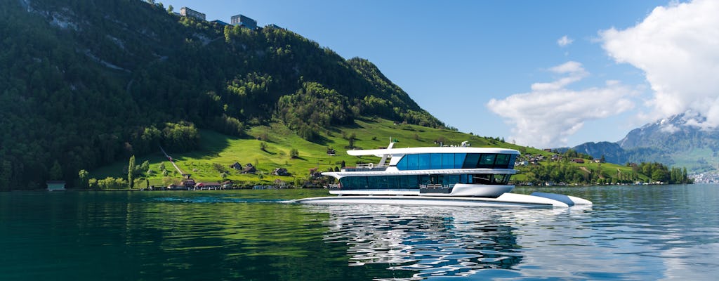 Monte Bürgenstock de ferry e teleférico de Lucerna