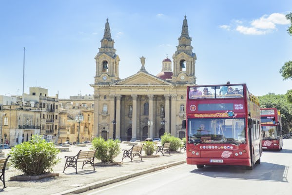 Visite en bateau et bus à arrêts multiples City Sightseeing de Malte