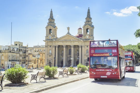 City Sightseeing hop-on hop-off tour en bateau et en bus de Malte