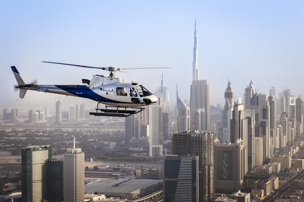 12-minuten durende Helikopter Tour over Dubai