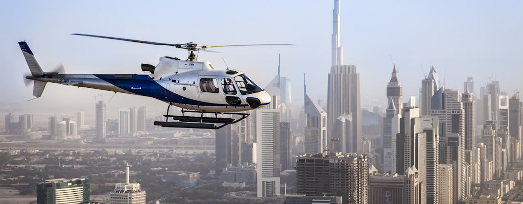 12-minuten durende helikoptervlucht over Dubai