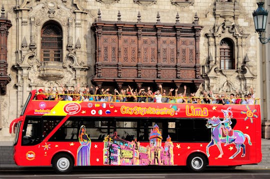 City Sightseeing panoramic bus tour of Lima