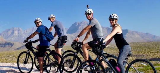 Selbstgeführte E-Bike-Tour durch den Red Rock Canyon mit Abholung