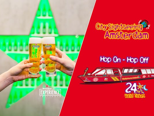 Heineken Experience ticket e tour in barca hop-on hop-off