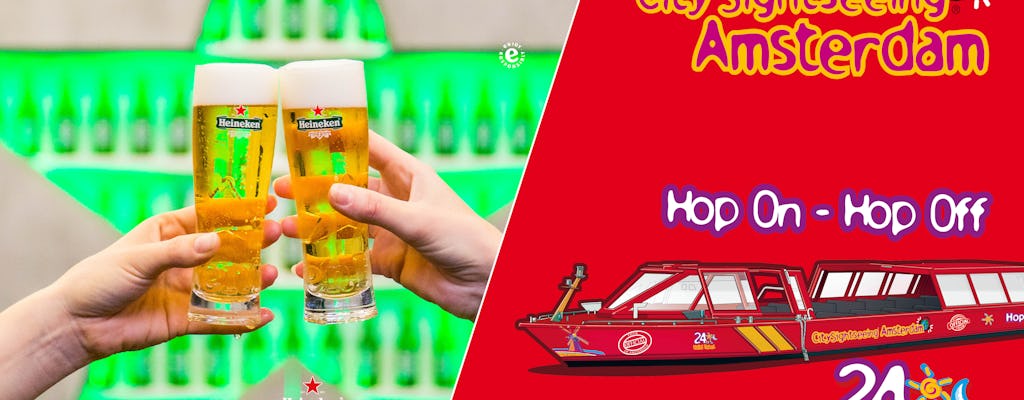 Heineken Experience ticket and hop-on hop-off boat tour