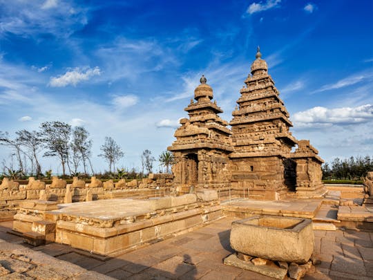 Excursão privada de dia inteiro aos templos de Mahabalipuram e Kanchipuram