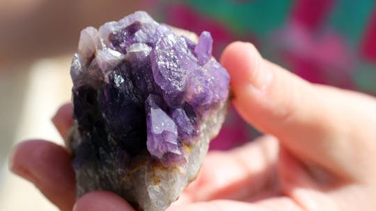 Explore an amethyst mine winter experience