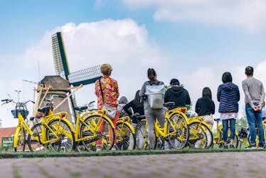 De Amsterdã holandesa passeio de bicicleta no campo
