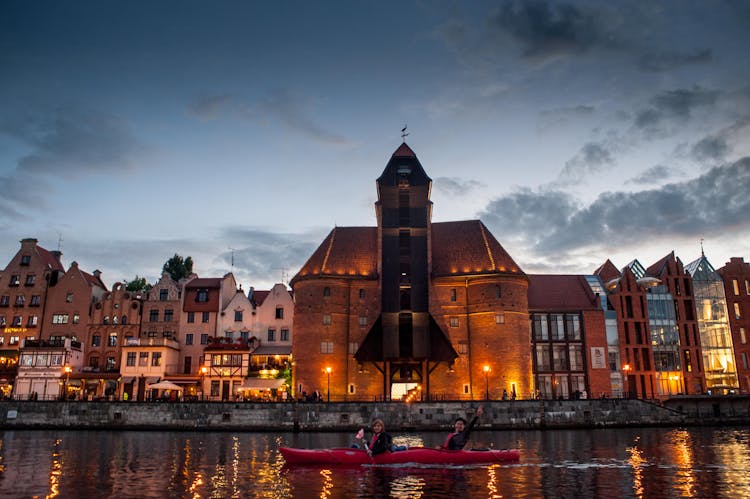 Guided sunset kayak tour of Gdansk