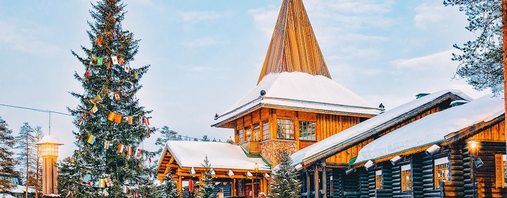 Visite guidée du village du Père Noël avec buffet finlandais local