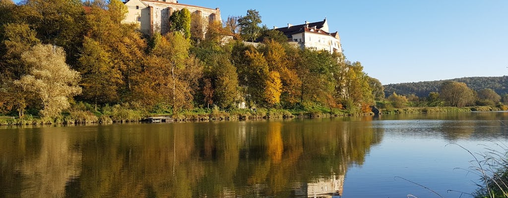 Passeio de bicicleta no campo com visita à Abadia de Tyniec de Cracóvia