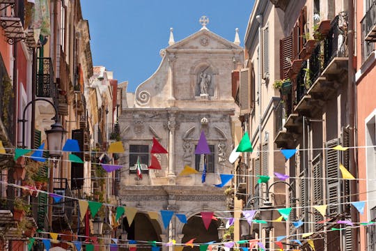 Cagliari zelfbalancerende scootertour met aperitivo