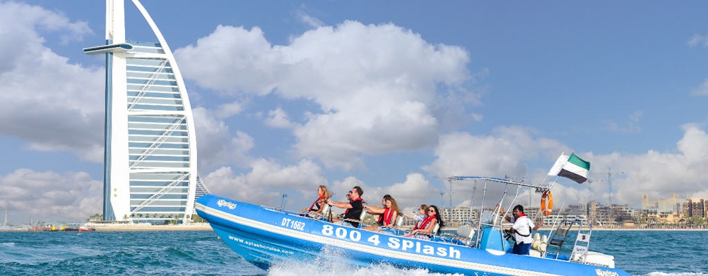 Excursión turística de 1 h 30 min en lancha motora desde el puerto deportivo de Dubái