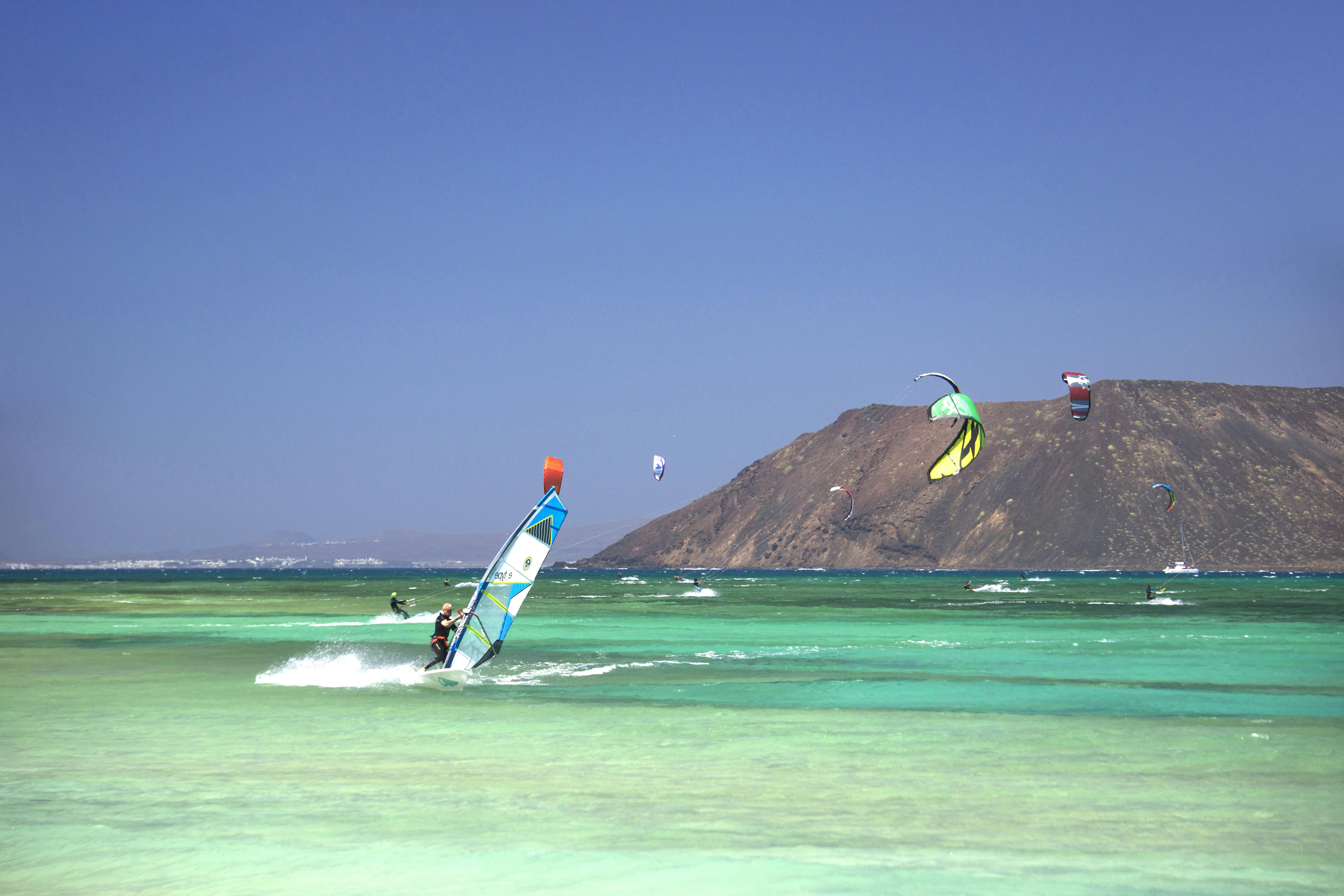 Esportes aquáticos em Fuerteventura em Corralejo