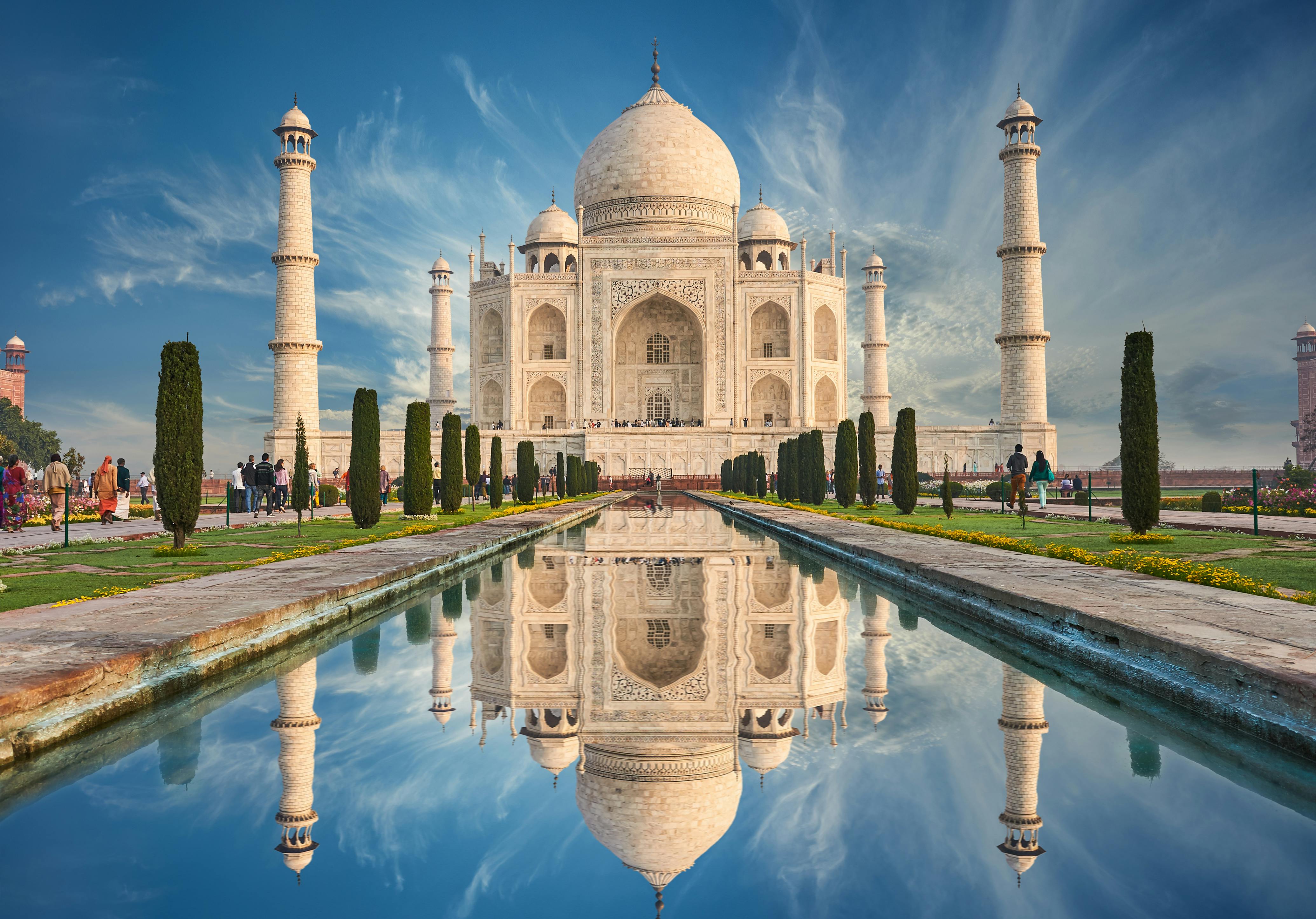 Tour privato di un'intera giornata della città di Taj Mahal e Agra da Delhi