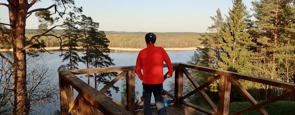 Aventure en kickbike dans le parc national d'Aukštaitija au départ de Vilnius