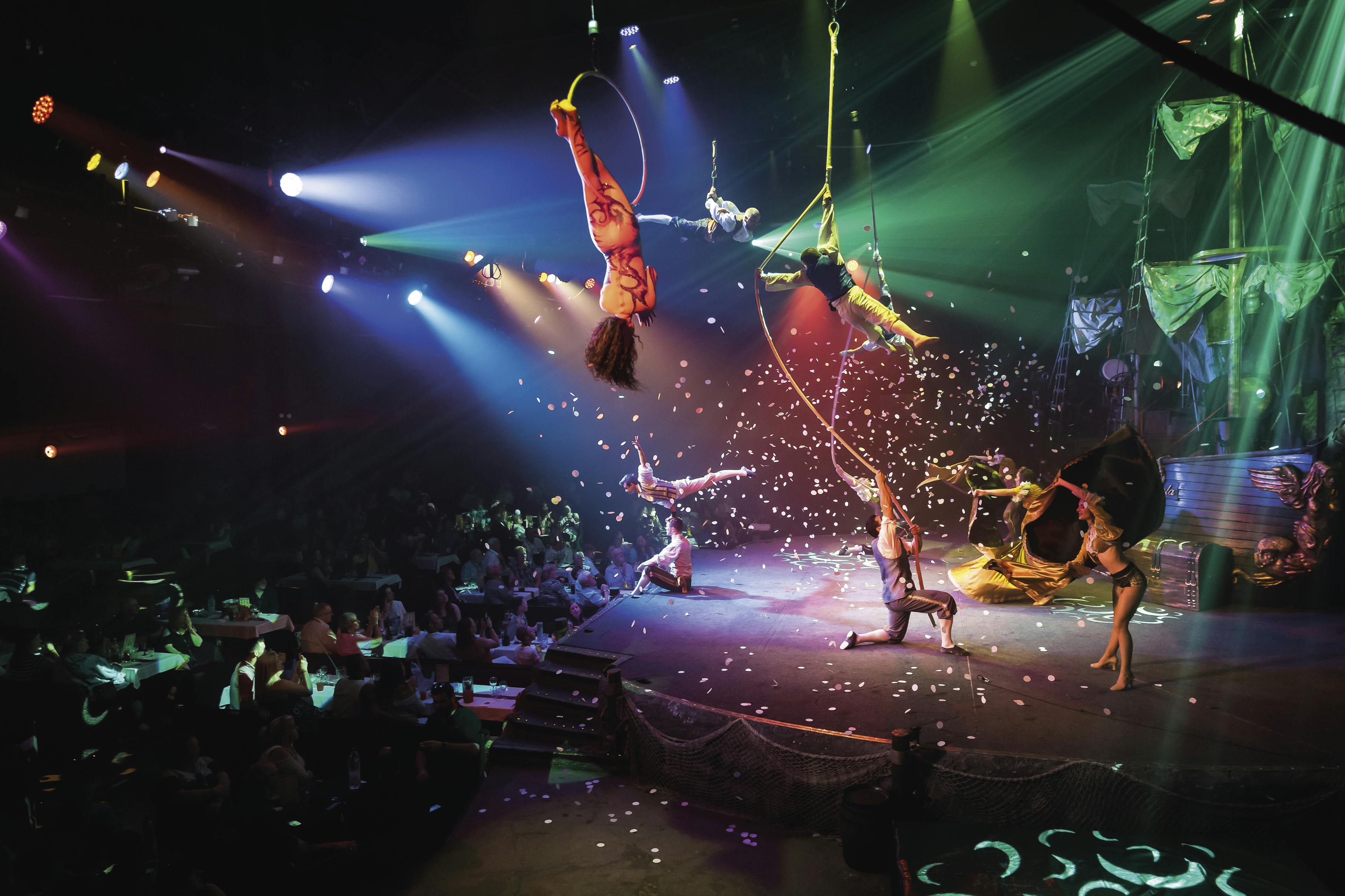 Pirates adventure show with transfer