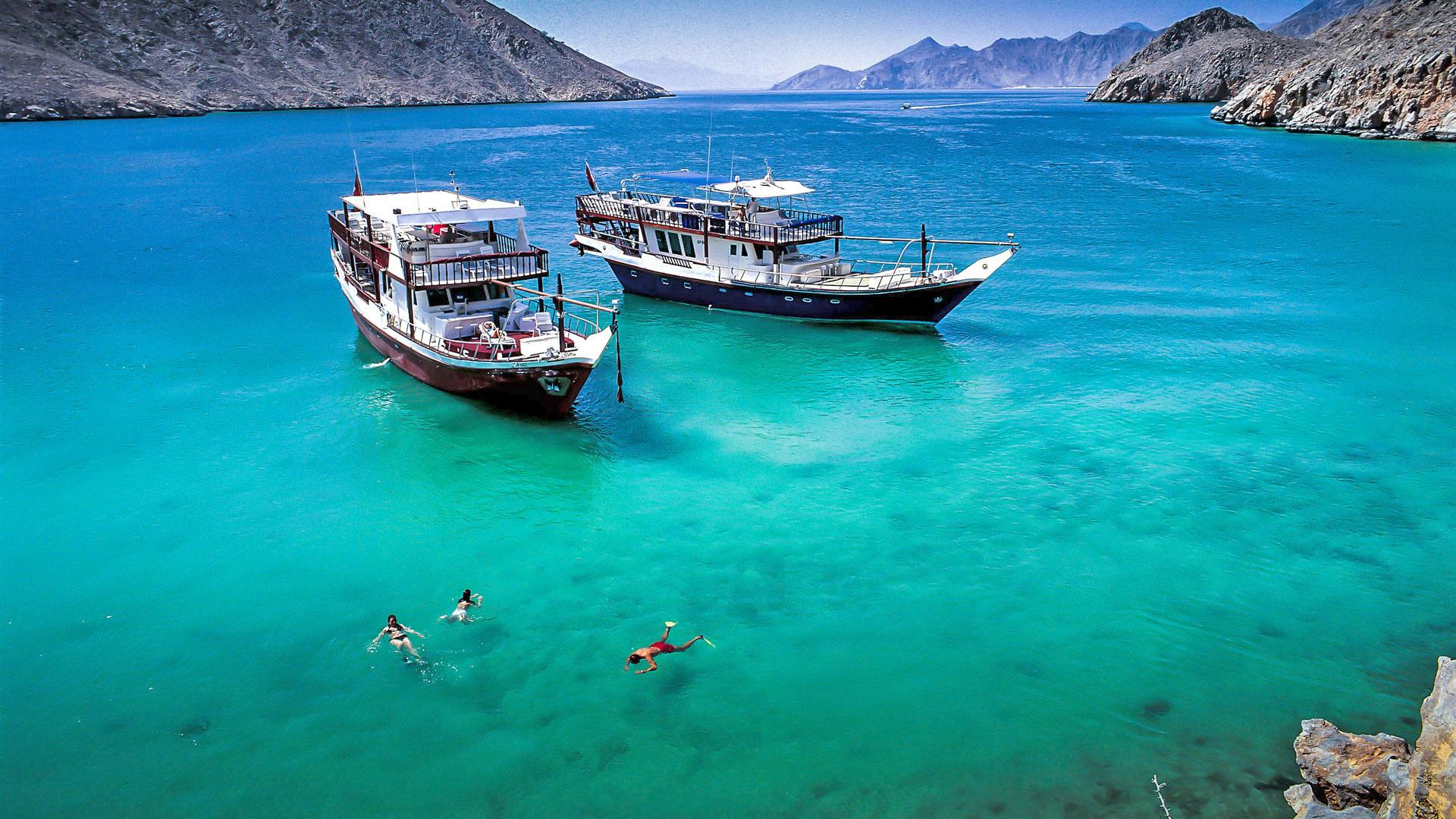 Oman Musandam-cruise met transfer vanuit Dubai