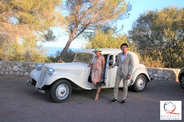 Visite privée de la Côte d’Azur dans une voiture ancienne au départ de Cannes