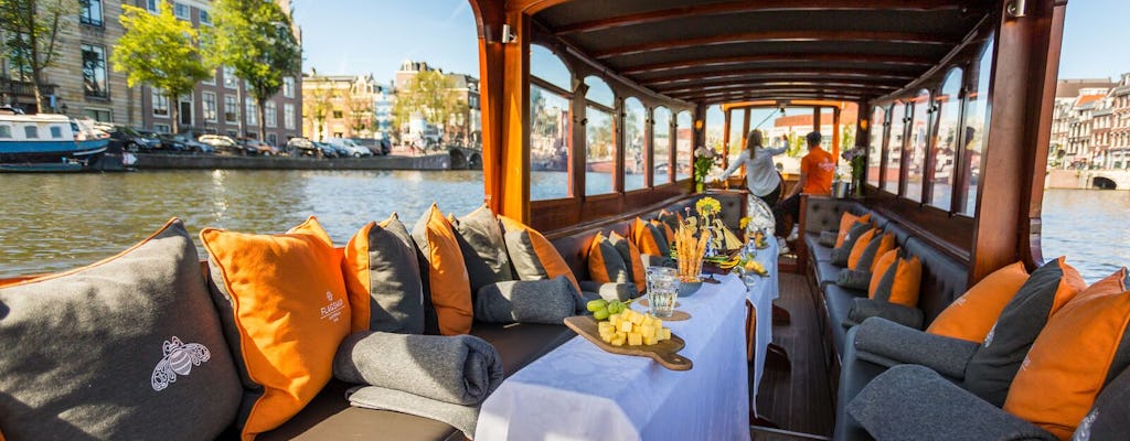 Luxury canal cruise with drinks and cheese