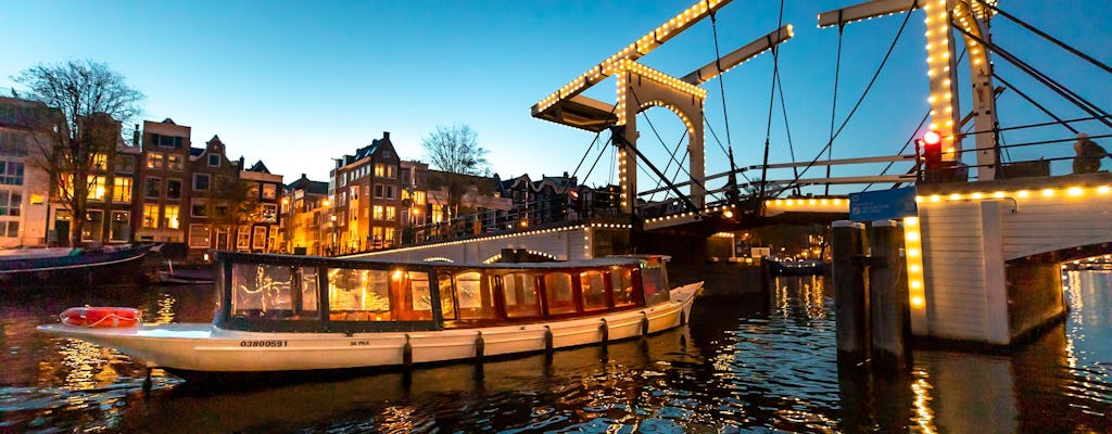 Crucero nocturno por los canales de Ámsterdam desde la Casa de Ana Frank