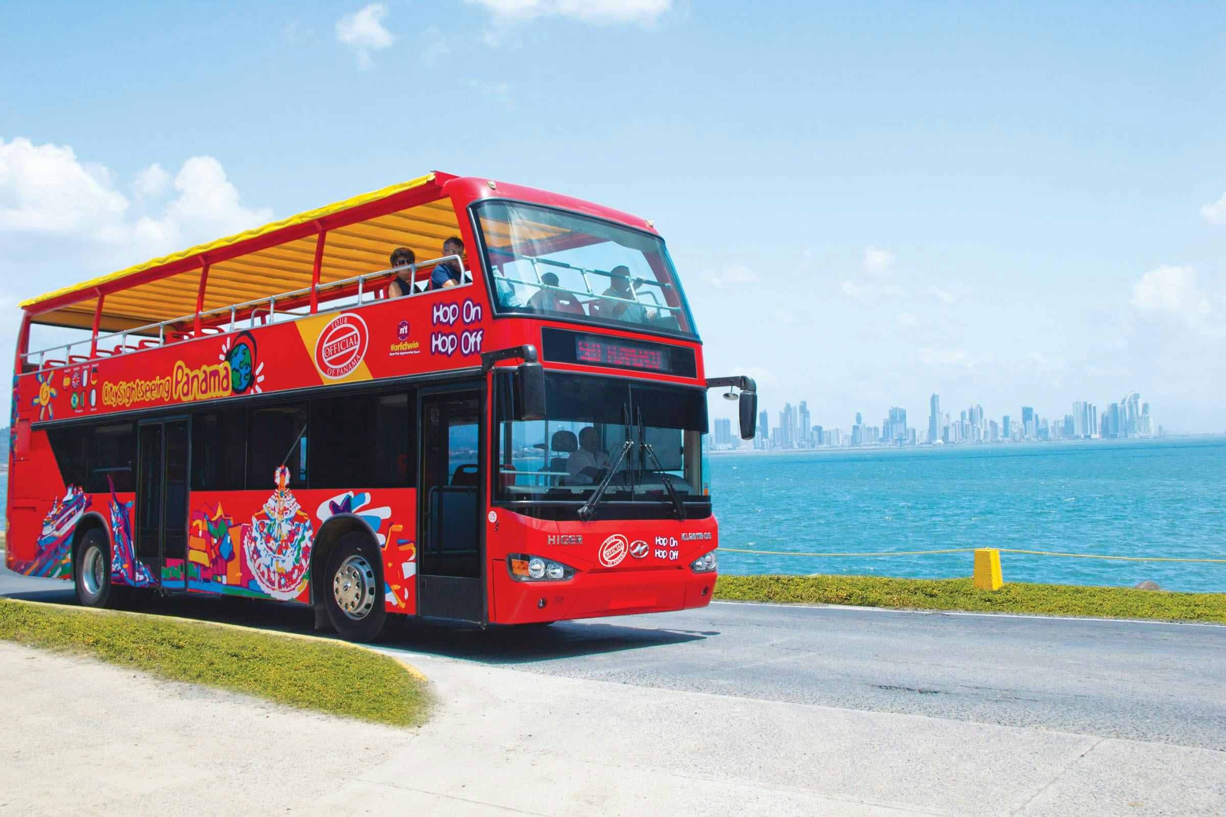 Hop-on hop-off bus tour of Panama City