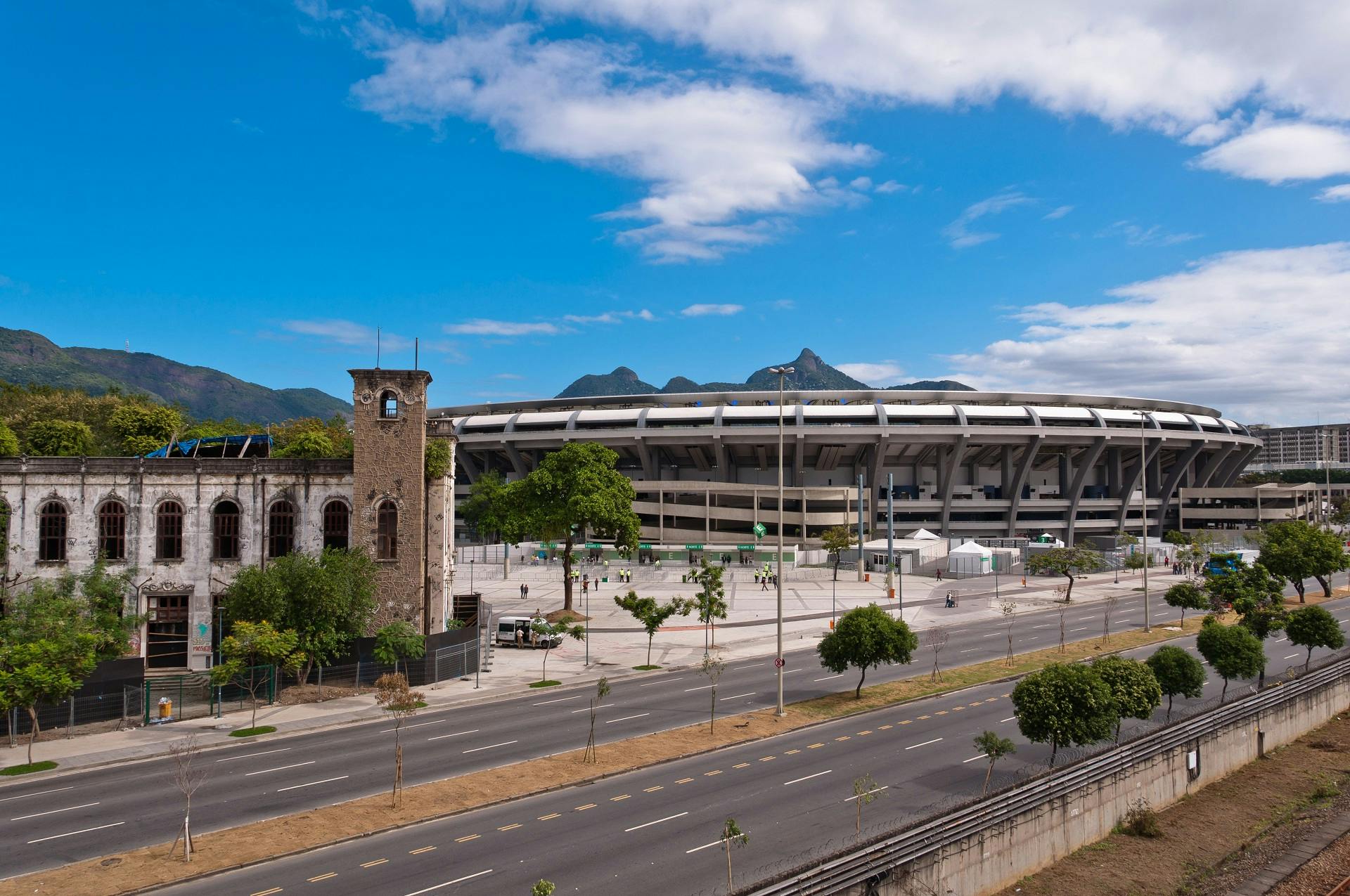 Mecz piłki nożnej w Rio de Janeiro