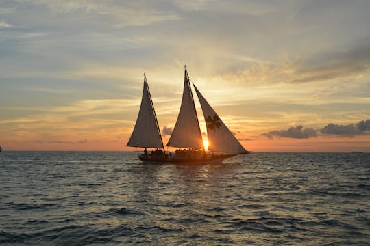 Schooner champagne sunset sail