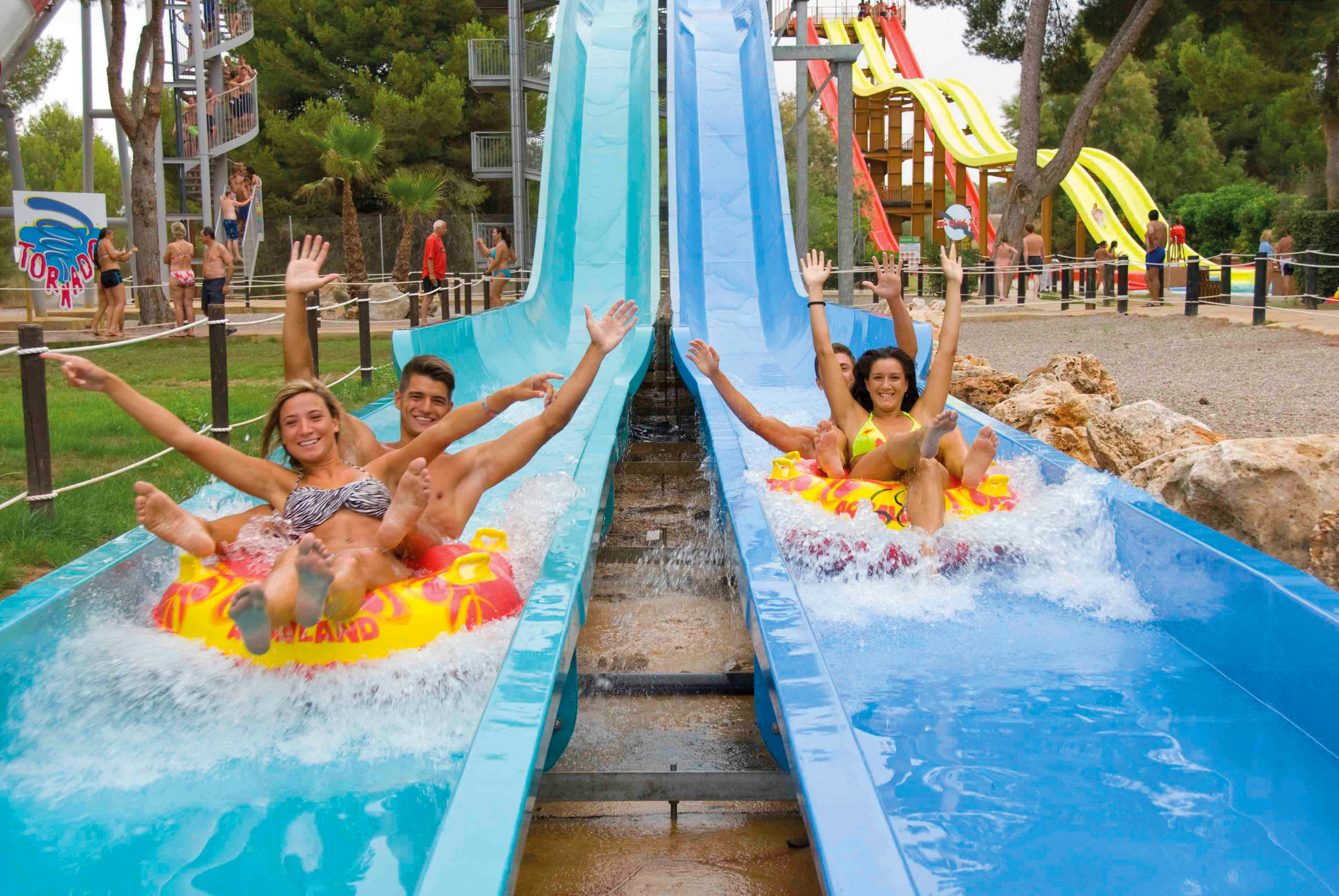 Aqualand waterpark with transfer