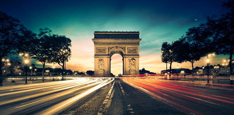 Champs Elysees tour and sunset to Arc de Triomphe