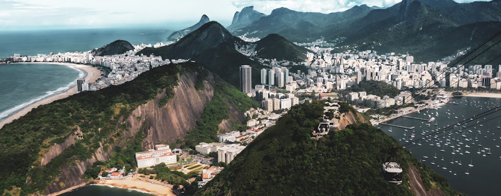 Scenic helicopter flight in Rio