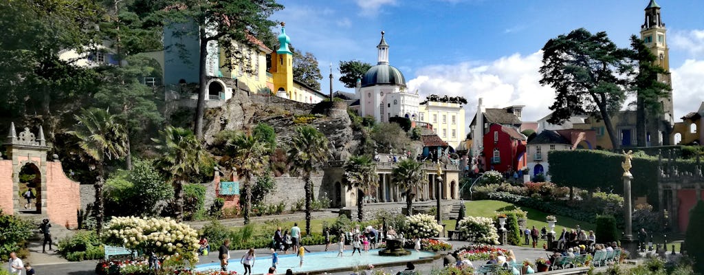 Visite d'une journée de Portmeirion, des châteaux et du point de vue de Snowdonia