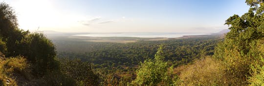 Canoa sul lago Manyara National Park