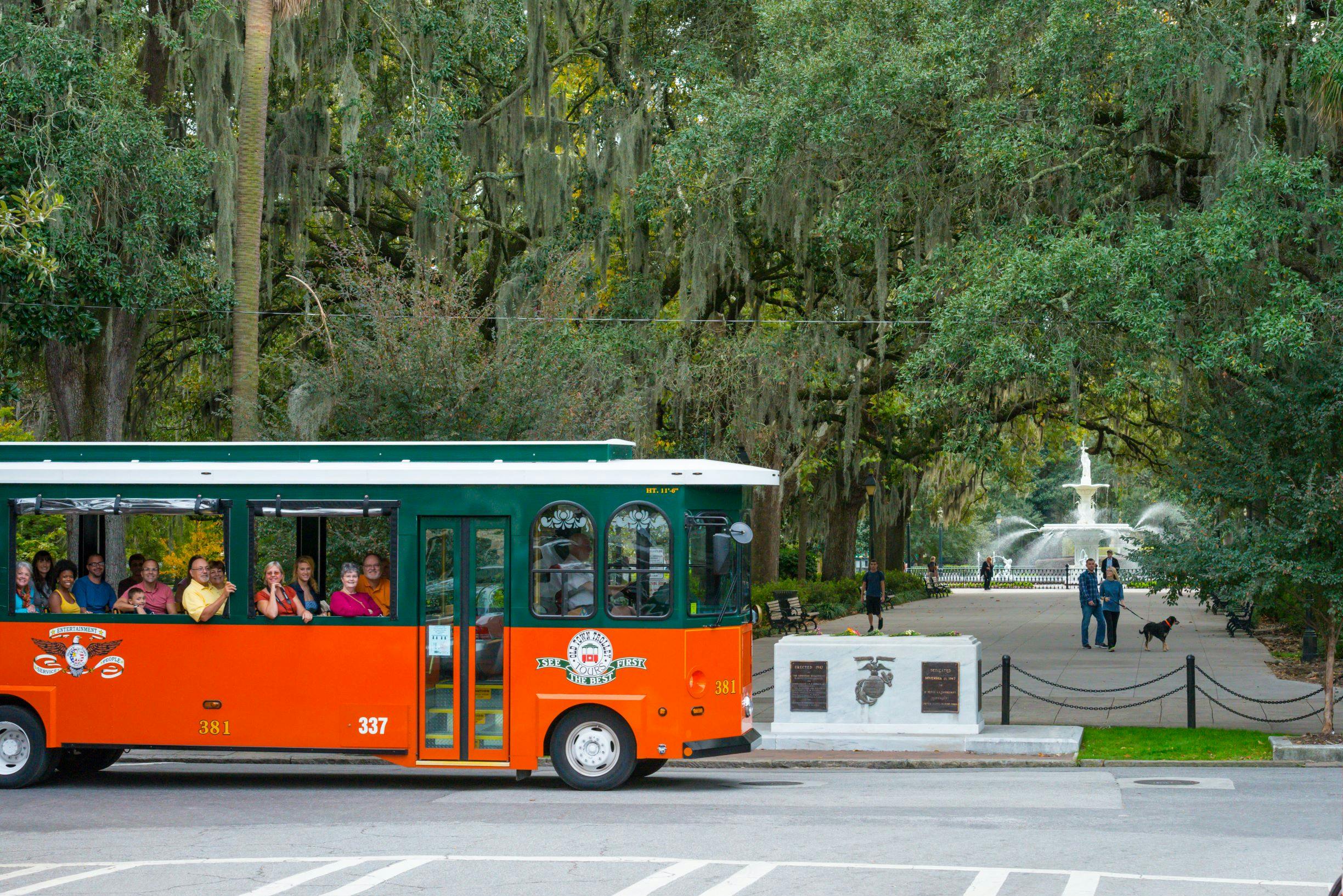 Old Town Trolley tours of Savannah