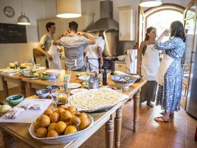 Taormina kookcursus, markttour en lunch