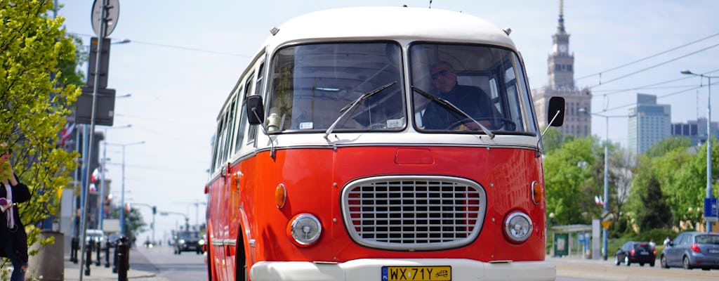 Visite de Varsovie en bus rétro