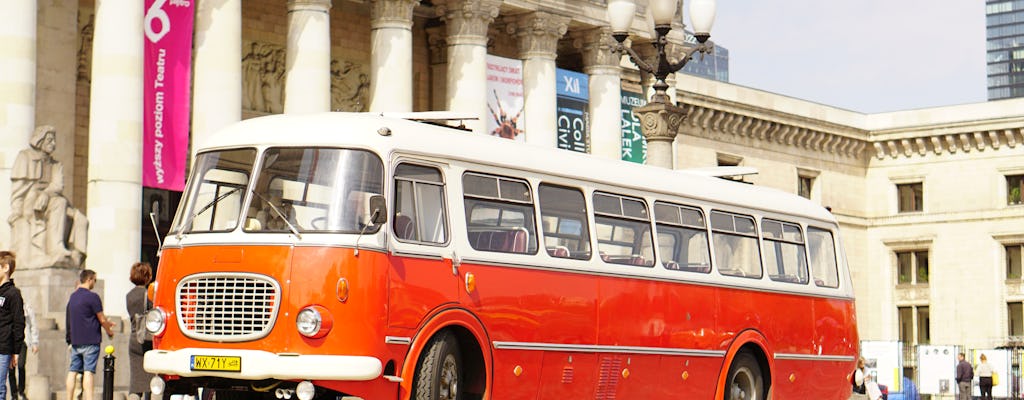 Excursão de ônibus retrô de Varsóvia ao distrito de Praga