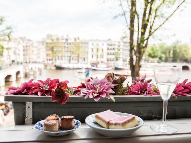 Classic Dutch dinner by the Amstel river