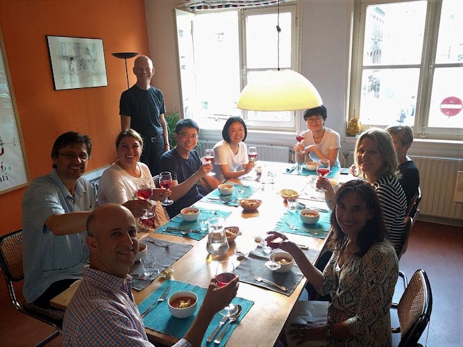 Traditional Dutch dinner in an Amsterdam canalhouse