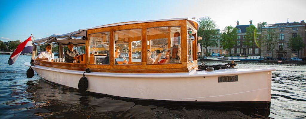 Croisière avec prosecco et vin sur les canaux d'Amsterdam