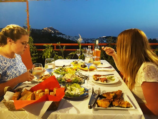 The essential Greek dinner with an Acropolis view