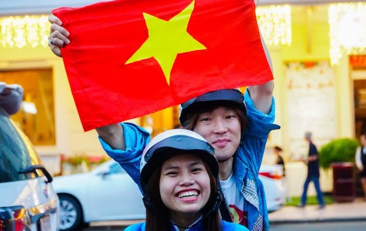 Ho Chi Minh City food tour on scooters with girl power riders