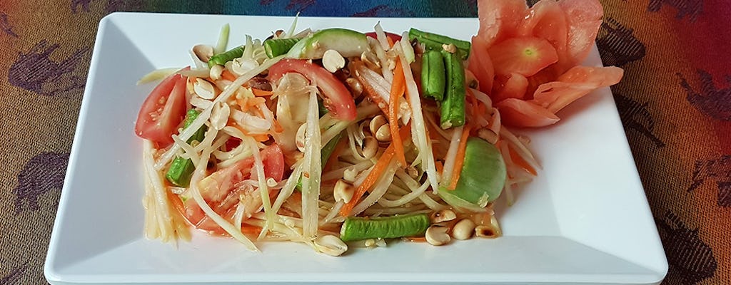Clase de cocina vegana tailandesa en Bangkok