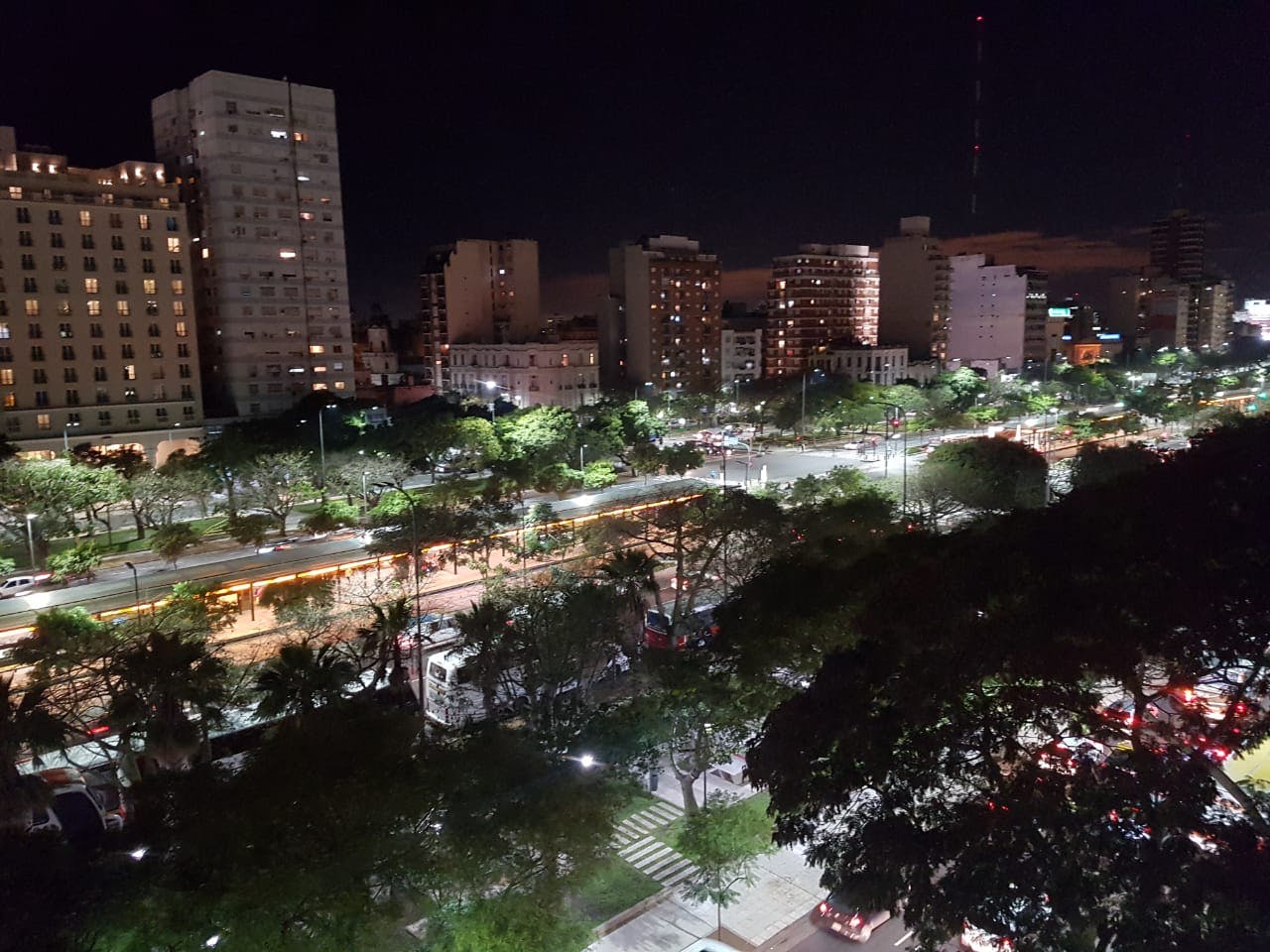 Argentinian dinner with amazing views of 9 de Julio Avenue