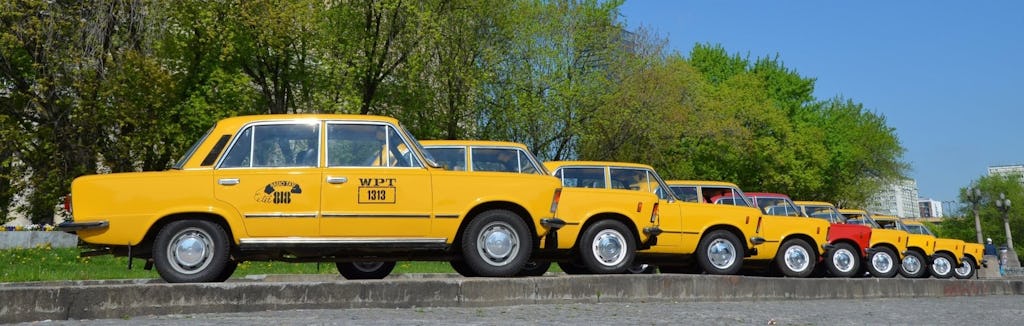 Warsaw private must-see tour in retro Fiat