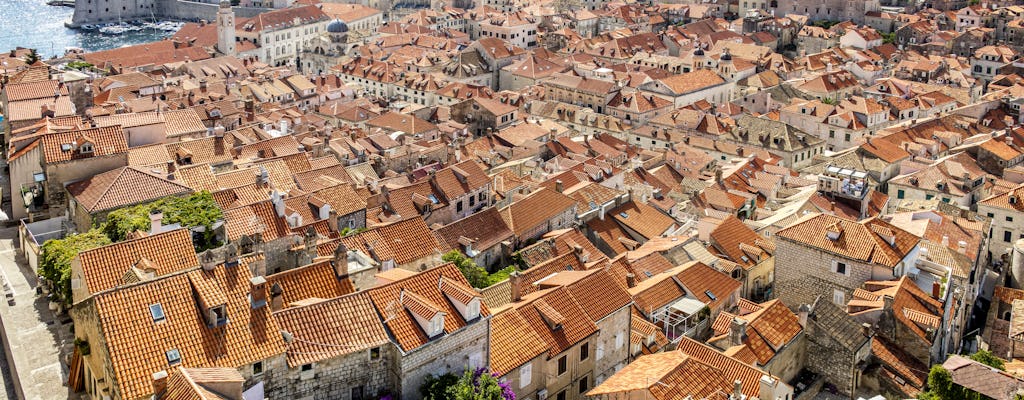 Tour della città vecchia di Dubrovnik al tramonto