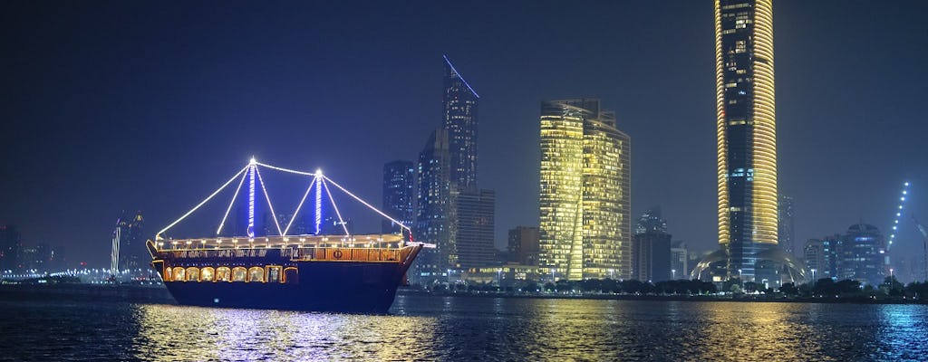 Cruzeiro com jantar Dhow saindo de Abu Dhabi