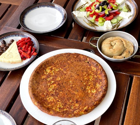Traditional Greek breakfast in Glyfada