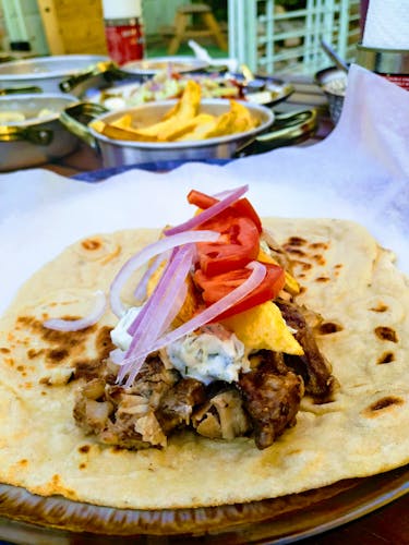 Homemade Gyros cooking class and dinner in Athens
